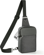 Sling Bag, anti Theft Sling Crossbody Bag for Women Men, Lock Zipper, RFID Block