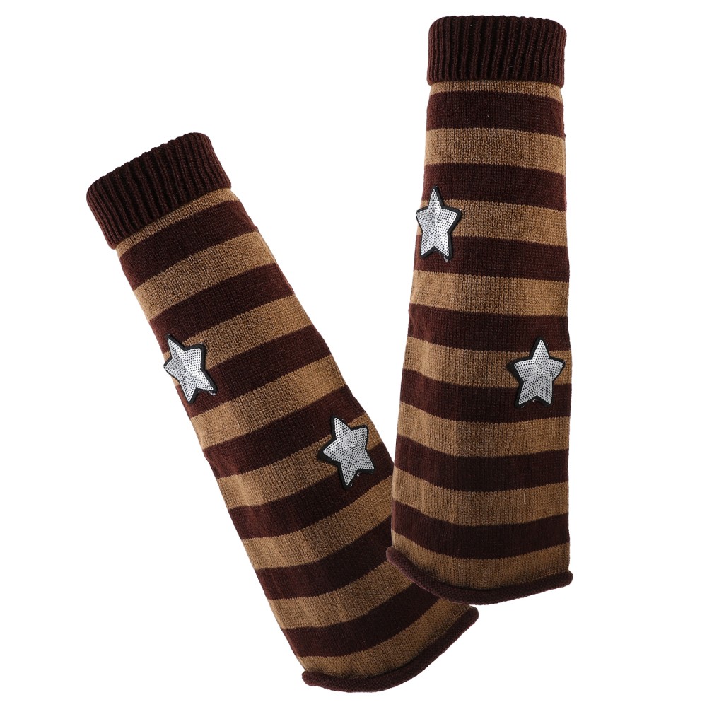 FILA Calze a maglia stella cinque punte donna donna scaldamuscoli a righe calde