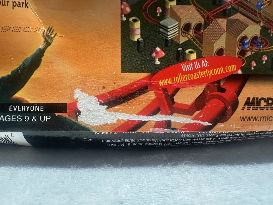 RollerCoaster Tycoon: Corkscrew Follies PC Nuevo Sellado Caja Grande Juego de Computadora Foto 4 de 4