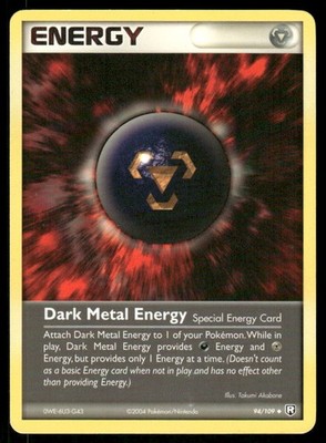 Pokemon Karten Dunkles Metall Energie 94/109 NON HOLO EX Team Rocket Returns LP