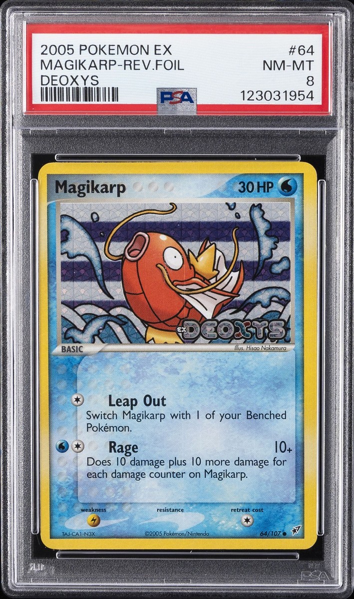 2005 POKEMON EX DEOXYS #64 MAGIKARP-REVERSE FOIL PSA 8 | eBay