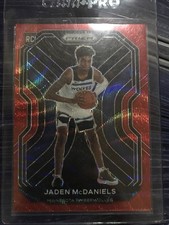 2021 Prizm Red Jaden McDaniels Rookie