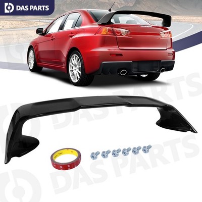 For 2008-2017 Mitsubishi Lancer EVO 10 ABS Rear Trunk Spoiler Wing Gloss Black