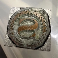 Vintage KINGSLEY Hot Foil Stamp Machine Emblem Die -Sheraton Hotels Logo