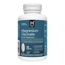 Magnesium Glycinate Tablets 180 ct   Supports Heart, Bone, Nerve, Muscle Health