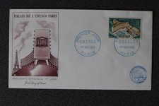 FRANCE 1958 - 01 Enveloppe 1er jour FDC - Palais de l'UNESCO 20f. Obli. Paris