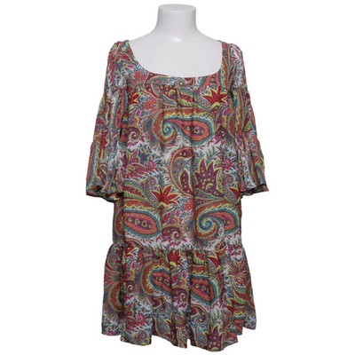 Zara Basic, Kleid, Größe: XS, Mehrfarbig, Polyester, Paisley, Damen #2vm