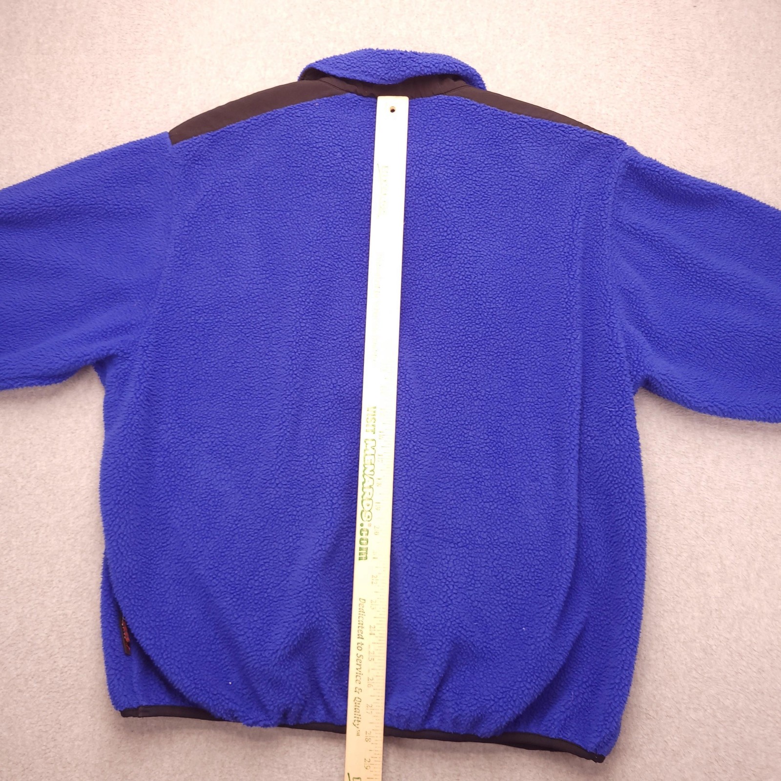 Vintage Woolrich Fleece Jacket Mens XL Blue 1/4 Zip Polartec Pullover Made USA image 10