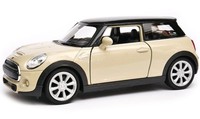Welly New Mini Hatch Cream Black Top MaßStab 1:34 1:39 4,5 Zoll Druckguss...