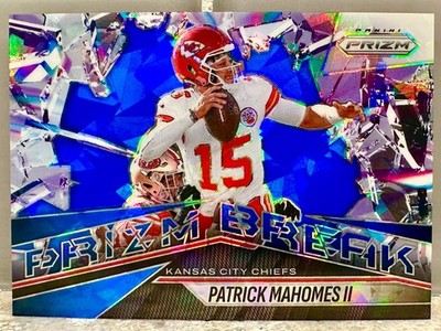 JERSEY NUMBER MATCH! 2025 Panini Prizm Patrick Mahomes II Blue Ice 15/99! CHIEFS