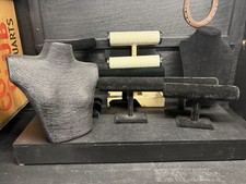 8 Jewelry Display Busts Bracelet And Necklace Displays Black, Tan Pre Owned