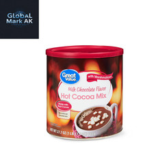 Great Value Hot Cocoa Mix with Marshmallows, Milk Chocolate Flavor, 27 oz Canist