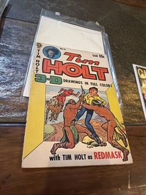 P/  GHOST RIDER IN TIM HOLT 40 BLACK PHANTOM 1954