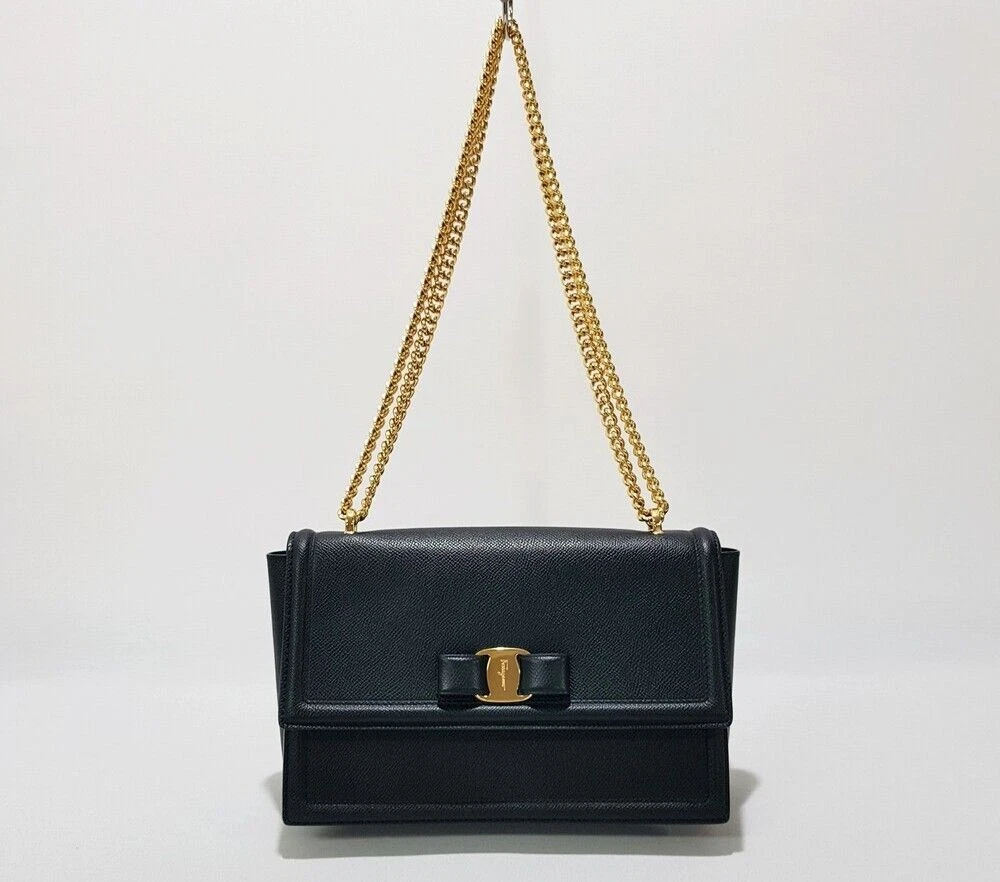 Borsa a tracolla Salvatore Ferragamo Gancini catena 12345 130289972