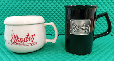 VINTAGE Stanley Aviation FR Group Mug Set (2) Aerospace Defense Collectibles