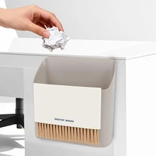 Mini Trash Can Broom Dustpan: Small Hanging Garbage Lint Bin for Laundry Room...