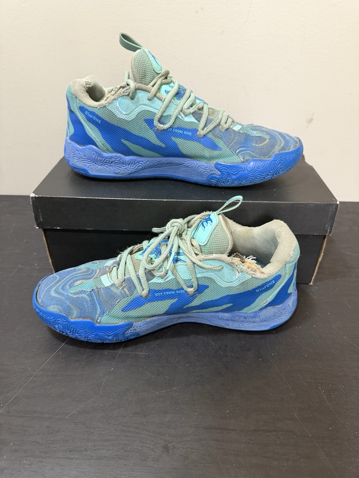 Size 9 - Puma MB.03 Lo Team Hyperlink Blue- Pre Owned-good Condition thumbnail 2