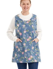 Plus Size Aprons For Women With Pockets Cotton Linen Cobbler Aprons Smock For Ba