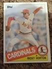 Photo of 1985 Topps #321 Ricky Horton RC St. Louis Cardinals Baseball Card