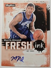 2008-09 #fi-ma Morris Almond NBA SkyBox Fresh Ink Autograph Utah Basketball