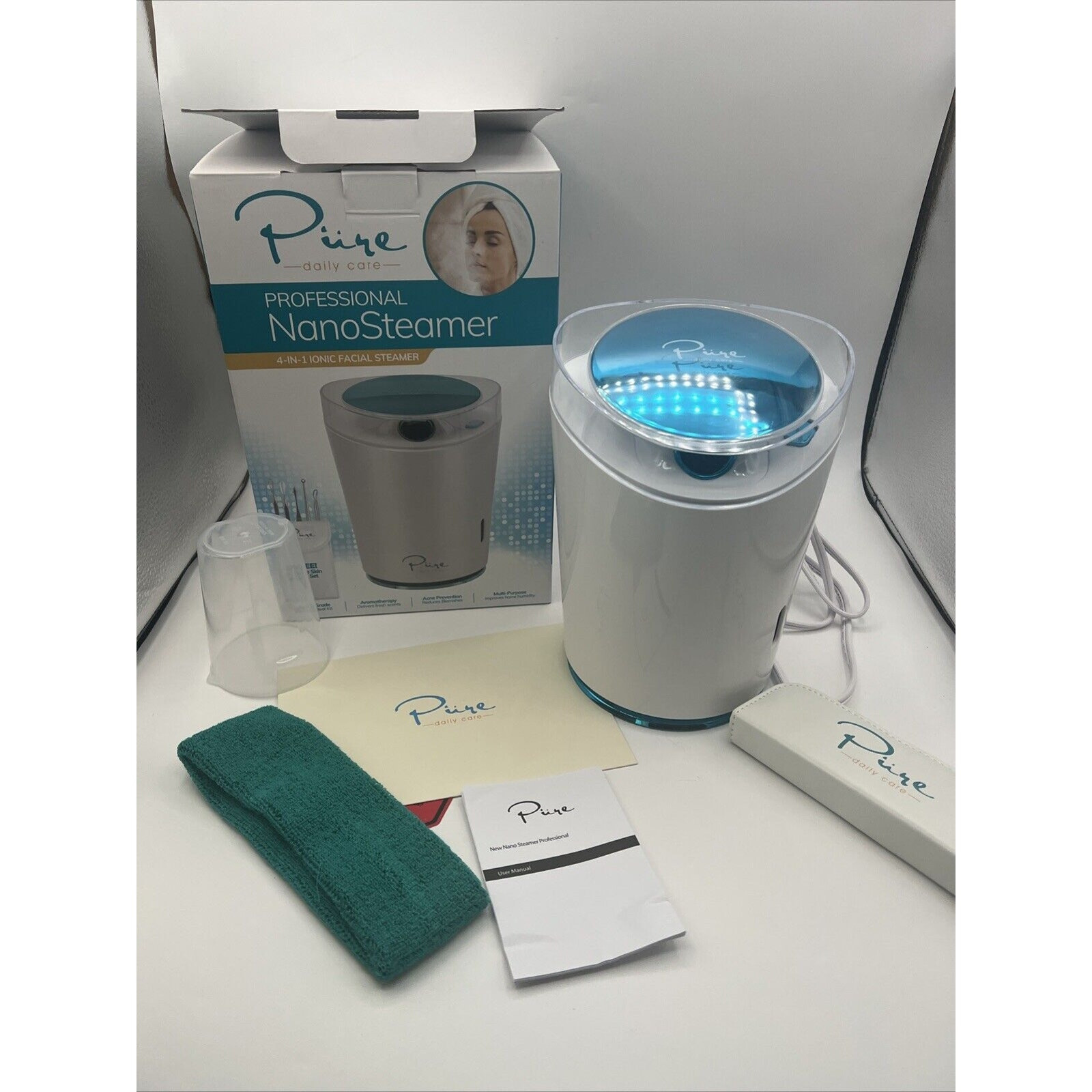 NanoSteamer PRO Professional 4-in-1 Nano Ionic Facial Steamer for Spas - 30 M-image