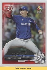 2017 Bowman Prospects Red 70th Anniversary Hyeon-jong Yang #BP141 READ 3k7