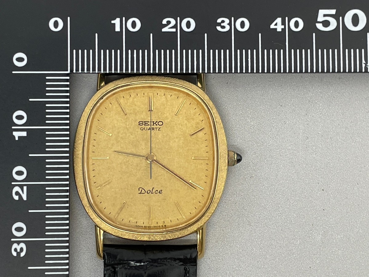 SEIKO Dolce 6030-5410 Vintage 1981 [US Stock] Gold Quartz Men's