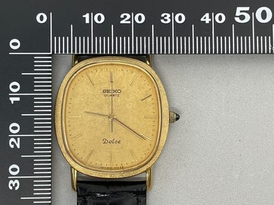 SEIKO Dolce 6030-5410 Vintage 1981 [US Stock] Gold Quartz Men's