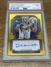 2022 Panini Prizm WNBA #SG-DHM Dearica Hamby Gold AUTO /10 Pop 2 None Higher