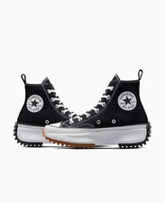 Converse Run Star Hike Platform High Womens Size 5.5 Black Shoes NEW
