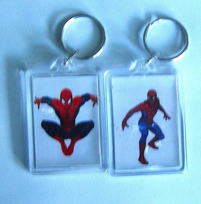 Kinder Cartoon Schlüsselanhänger Spiderman 6 mm x 4,5 mm Spaßartikel Portofrei