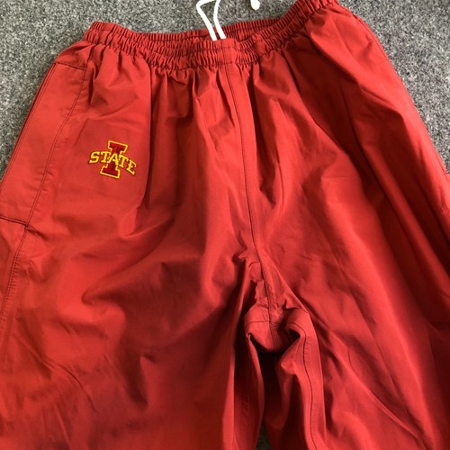 Iowa State Cyclones Warm Up Pants Mens Large Nike Team Issued Red Dri Fit - Picture 2 of 15