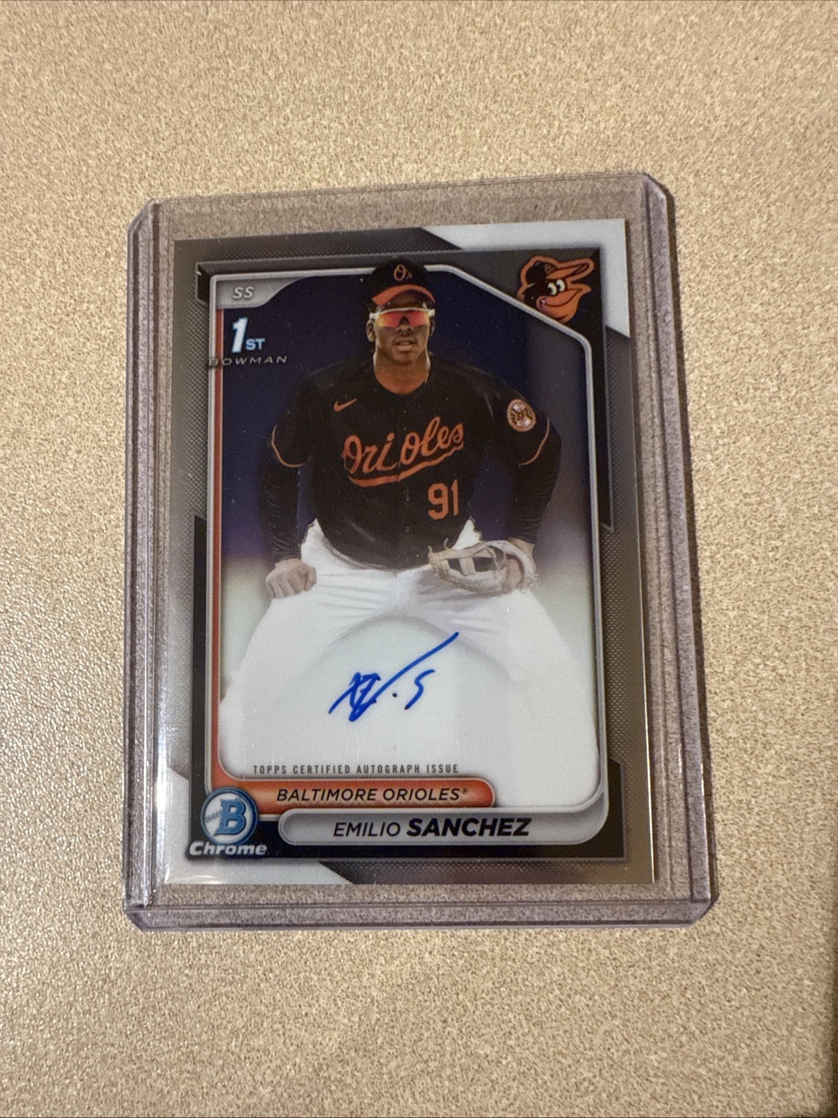 2024 Bowman Chrome Emilio Sanchez 1st Prospect Auto Autograph #CPA-ES Orioles