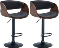 2Er Set Barhocker Portmore Kunstleder Barstuhl KüChenhocker Mit Lehne 2X Hocker