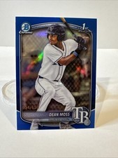2025 Bowman Draft Dean Moss 1st Bowman /150 True Blue Refractor /150 BDC-114