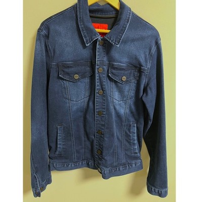 Guess Los Angeles Denim Trucker Jacket XL Dark Wash Blue Rugged Classic Urban