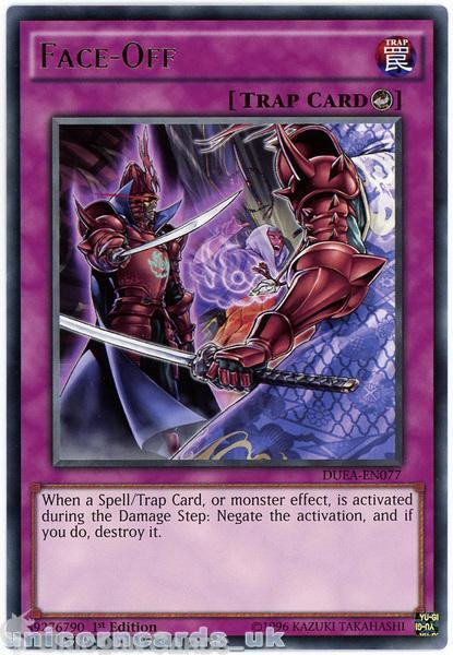 DUEA-EN077 Face-Off Rare 1st Edition Mint YuGiOh Card