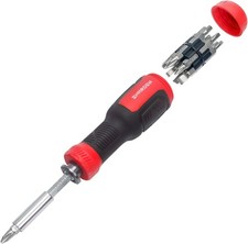 Square and 1/4 Nut Driver, Hex, Phillips, Flat Head, SHARDEN Multi Screwdri