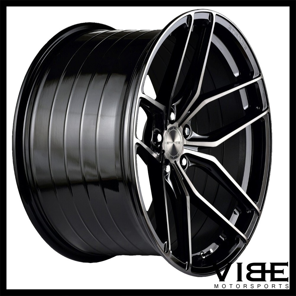 20" STANCE SF03 BLACK FORGED CONCAVE WHEELS RIMS FITS MASERATI GHIBLI