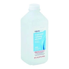 6 BOTTLES Equaline Rubbing Alcohol 70% 16oz 01/2028
