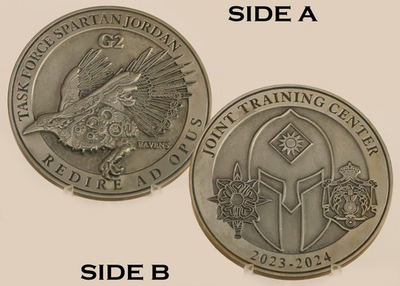 #ad #ad Task Force Spartan Jordan 2023 2024 Training Challenge Coin 4#A $39.98