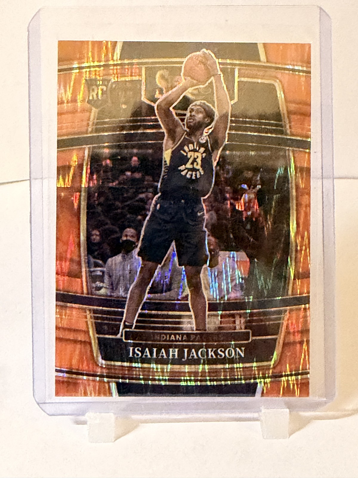 2021-22 Panini Select - Concourse Isaiah Jackson #55 Orange Flash Prizm (RC)