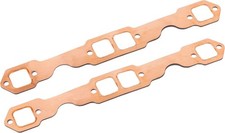 Header Collector Gasket Sb Chevy 327 305 350 383 Copper Exhaust 2pcs