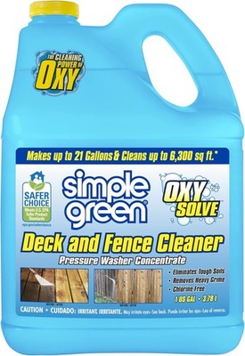 #ad Oxy Solve Deck amp; Fence Pressure Washer Cleaner Colorless to Pale Straw Unscented $35.47