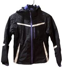 LL Bean Girls Kids All-Weather Jacket 3 In 1 Purple And Black Size M 10-12