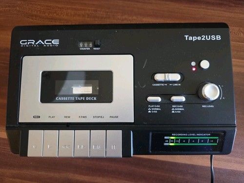 Grace Digital Audio Tape2USB GDI-T2USB Cassette Tape to PC/MAC Converter Tested