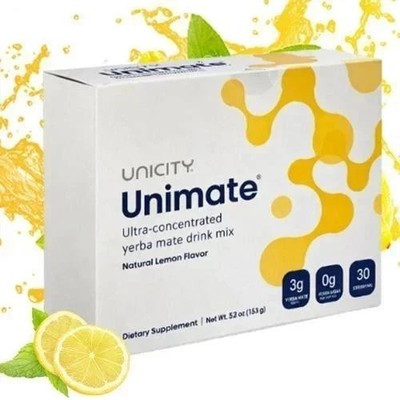 Unicity Unimate Packungen mit Zitronengeschmack - 30 Stück - Ablaufdatum 2028 kostenloser Versand