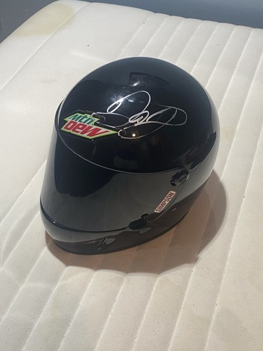 Dale Earnhardt Jr Signed Helmet Mtn Dew, Simpson Racing Replica Helmet ...