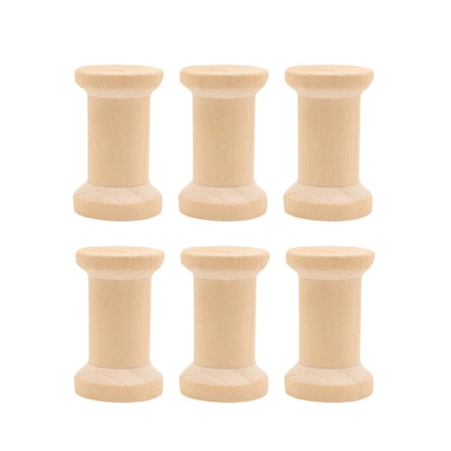 10pcs Wood Spools Weaving Bobbins Empty Thread Spools (Original Color) - Picture 8 of 11