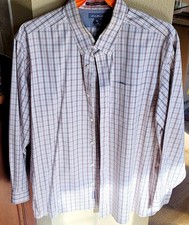 Eddie Bauer XXL Regular Mens Dress Button Up Shirt Tan Marron Pre-owned